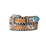 Nocona Women's Tooled Painted Belt