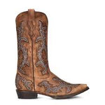 Corral Men’s Honey/Grey Inlay & Embroidery Boot