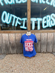 Blue Size Matters Tee