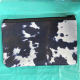 Cow Print Zipped Up Bag
