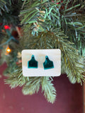 Mirrored Ear Tag Petite Acrylic Earrings