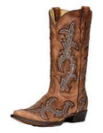 Corral Men’s Honey/Grey Inlay & Embroidery Boot