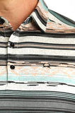 Cinch Men’s Multicolored Striped Arenaflex Polo