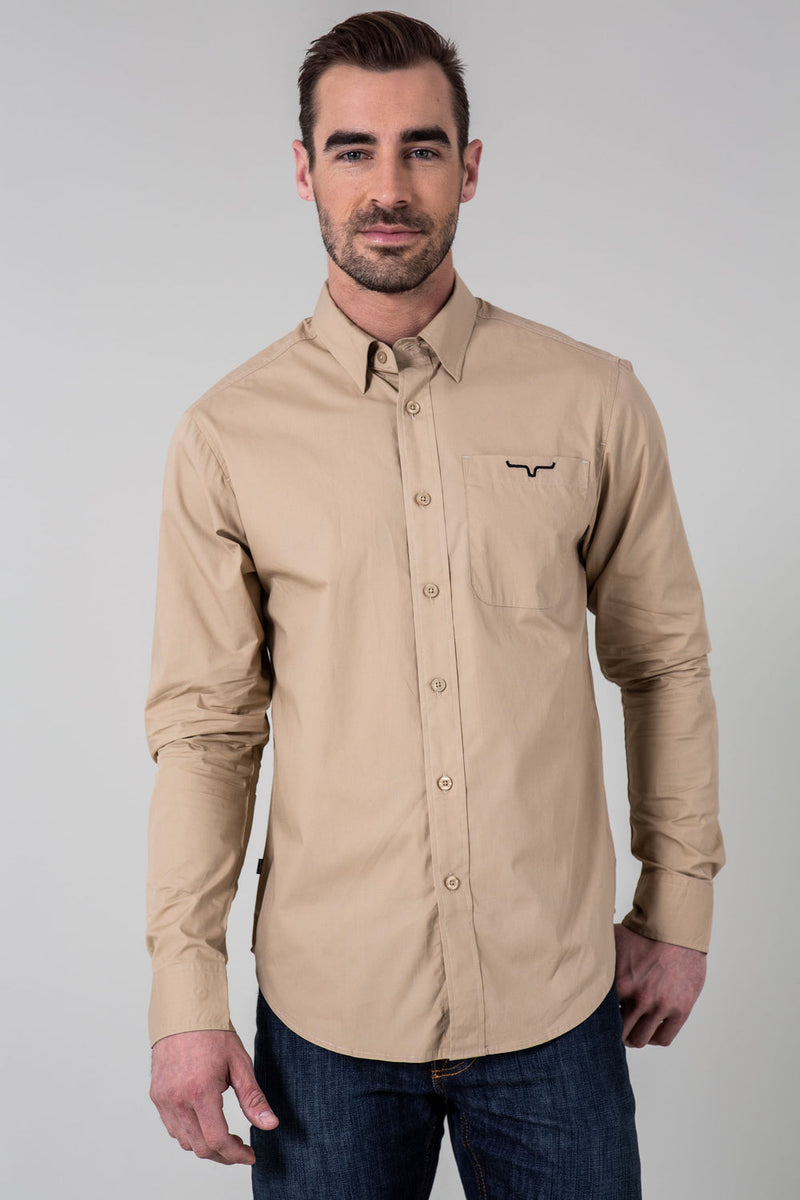 Kimes Ranch Men's Khaki Team Shirt – Horse Creek Outfitters
