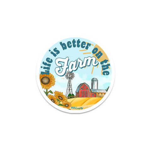Life Is Better On The Farm Decal