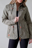 Kimes Ranch Women's All Weather Longrider Anorak Jacket-Dark Sage