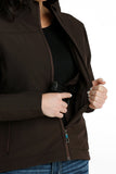 Cinch Women's Brown Bonded Conceal Carry Jacket