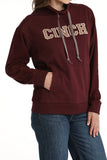 Cinch Women's French Terry Hoodie - Purple