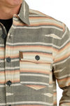 Cinch Men's Southwestern Printed Jaquared Shirt Jacket