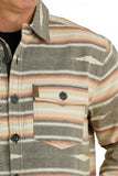 Cinch Men's Southwestern Printed Jaquared Shirt Jacket