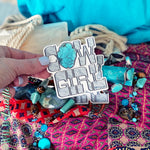 Turquoise Cowgirl  Decal