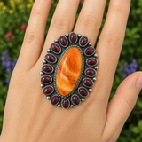 Purple Spiny Oyster & Orange Spiny Oyster Ring