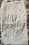 Dish Towel-Live Fiercely