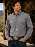 Grey Oxford Shirt