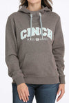 Cinch Women's Logo Hoodie-Brown