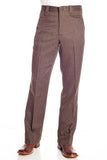 Circle S Mens Heather Brown Polyester Ranch Dress Pants