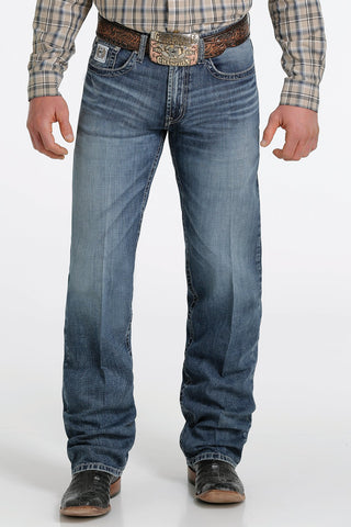 Cinch Men's White Label Jeans-Medium Stone