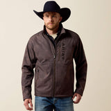 Ariat Men’s Brown Patriot Flag Softshell Jacket