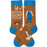 Awesome Goat Dad Socks