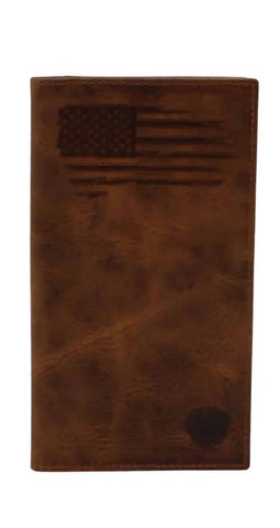 Ariat Distressed USA Flag Rodeo Wallet
