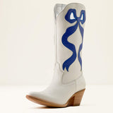 Ariat Women's Beaux Ivory & Blue Boot