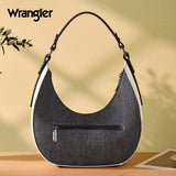Wrangler Western Contrast Stitch Chevron Hobo Shoulder Bag - Dark Jean