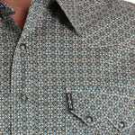 Cinch Men’s Gray Modern Fit Print Shirt
