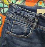 Risen Tummy Control High Rise Wide Leg Jean with Bow waistband