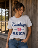 Cowboys & Beer Heather Stone Tee