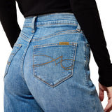 Ariat Ladies High Rise Revel Vilma Palmdale Ultrastretch Wide Leg Jeans