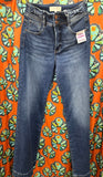Risen Tummy Control High Rise Wide Leg Jean with Bow waistband