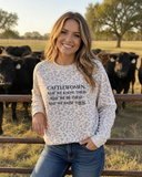 Cattlewomen Leopard Sweatshirt