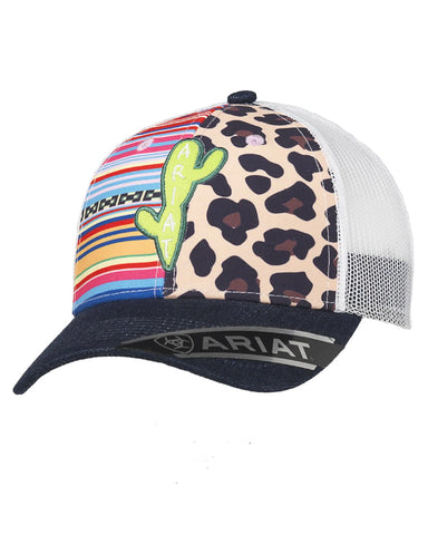 Ariat Serape Leopard Cactus  Cap