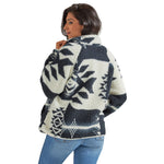 Wrangler Retro Printed Sherpa Snap Jacket