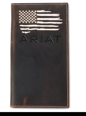 Ariat Distressed American Flag Rodeo Wallet