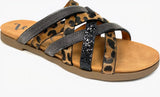Very G Giselle Tan Leopard  Sandal