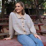 Cropped Gray Cardigan