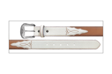 Wrangler Women's White & Tan Belt