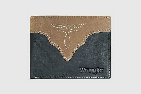 Wrangler Crazy Horse Black Bifold Wallet