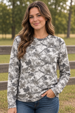 Silver Country Mesh Top