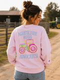 Agriculture Needs Advocates Pink Crewneck