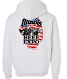 Illinois Beef Expo Flag Hoodie