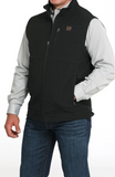 Cinch Men's Concealed Carry Black Logo Bonded Vest