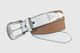 Wrangler Women's White & Tan Belt