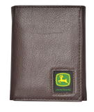 John Deere Brown Trifold Wallet