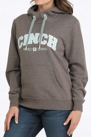 Cinch Women's Logo Hoodie-Brown