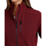 Cinch Women's Burgundy Bonded Softshell Jacket