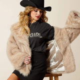 Ariat Women's Faux Fur Coat