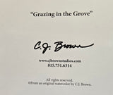 CJ Brown “Grazing in the Grove” Notecard