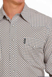 Cinch Men’s Multicolor Geo Print Shirt